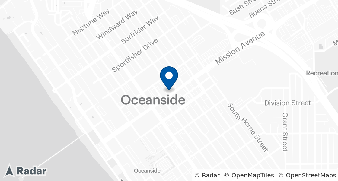 Map of Dairy Queen Location:: 620 Mission Ave, Oceanside, CA, 92054-2832